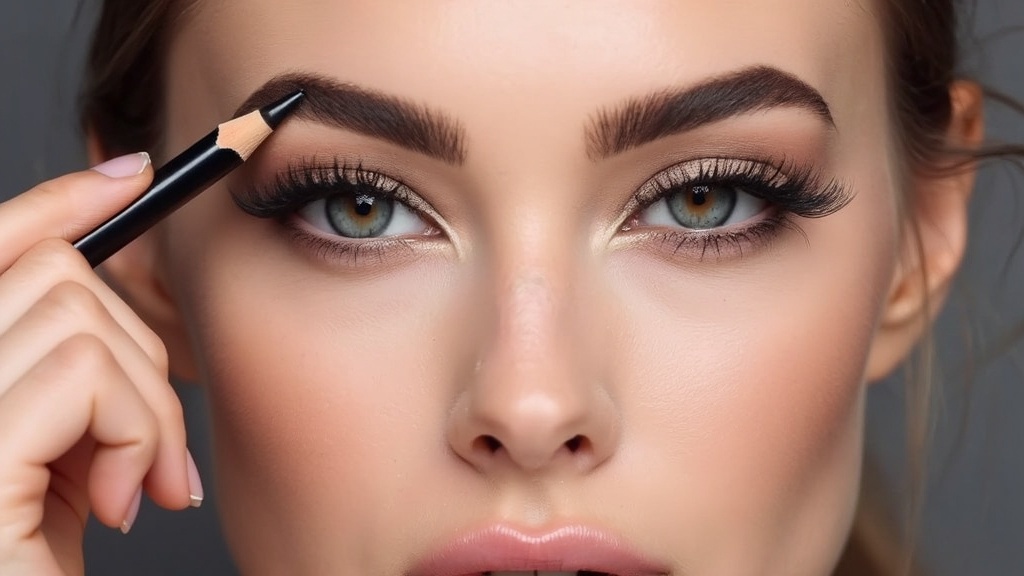 how to shape eyebrows with pencil